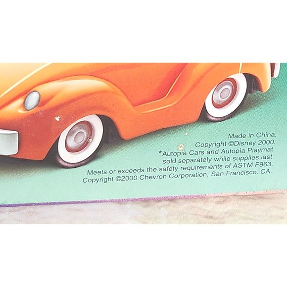 Vintage 2000 The Autopia Cars Disneyland Chevron Cars - Free Postcard & Stickers - Picture 3 of 16